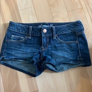 American rage jean shorts